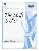The Strife Is O'er Handbell sheet music cover